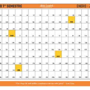 Calendarios: Mensual, semestral y anual